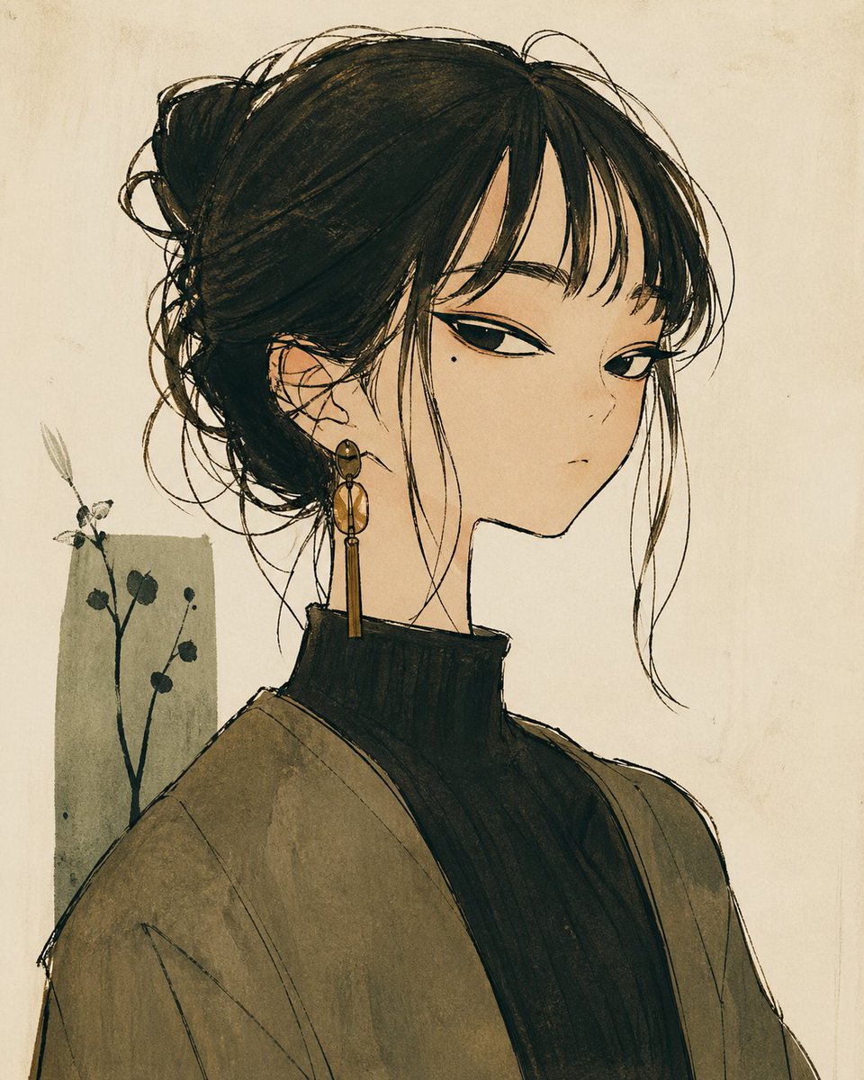 Deformed Stylized Female Portrait
