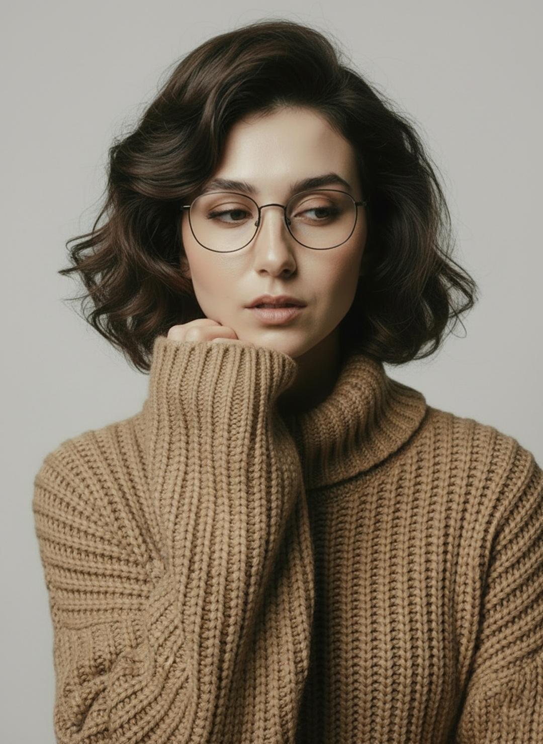 { "Objective": "Create a minimalist fashion studio portrait series with a calm, Scandinavian editor…