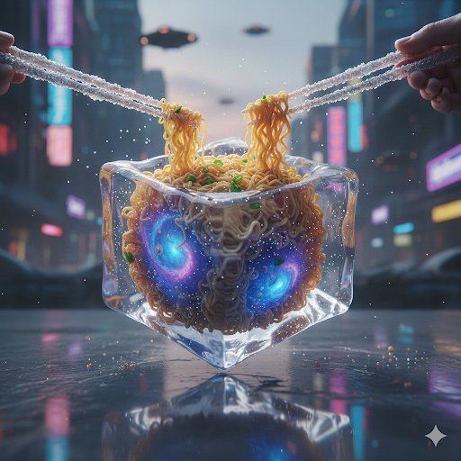 freshly prepared noodles captured at peak texture