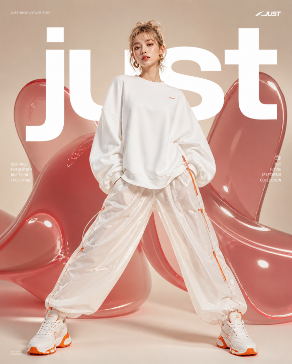 Futuristic Sportswear Editorial Poster