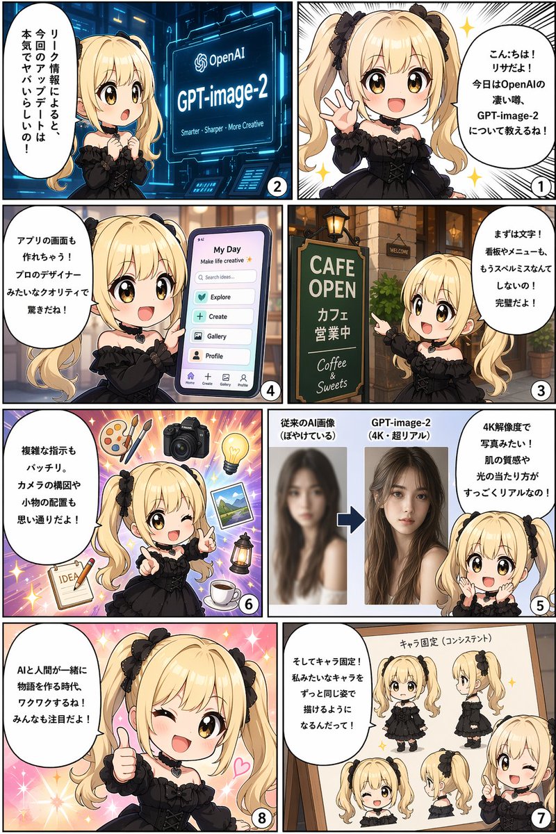 8-Panel AI Feature Explainer Manga
