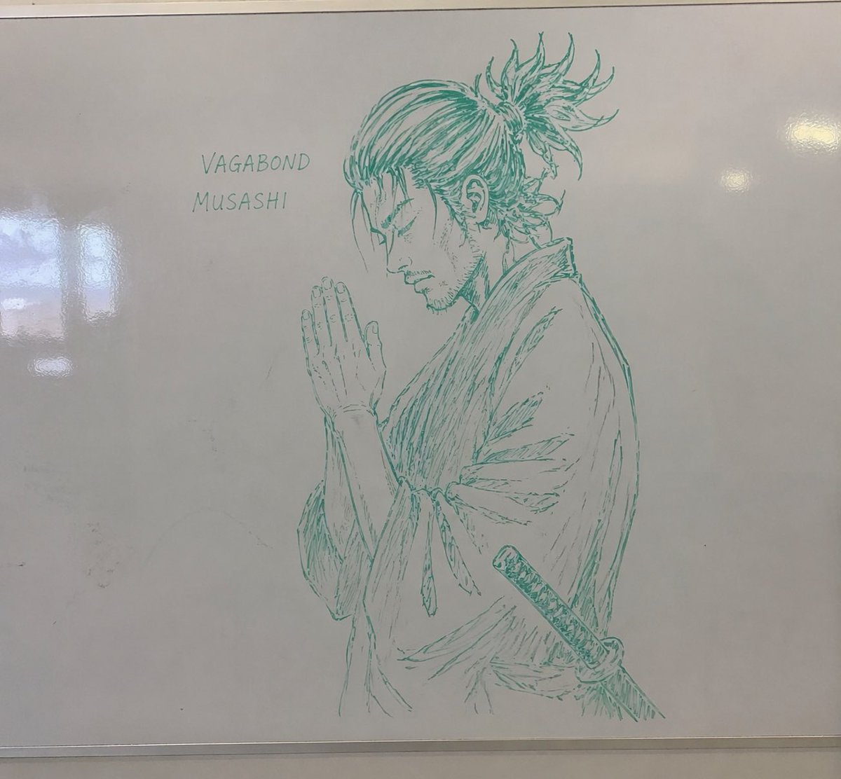 Whiteboard Marker Anime Sketch