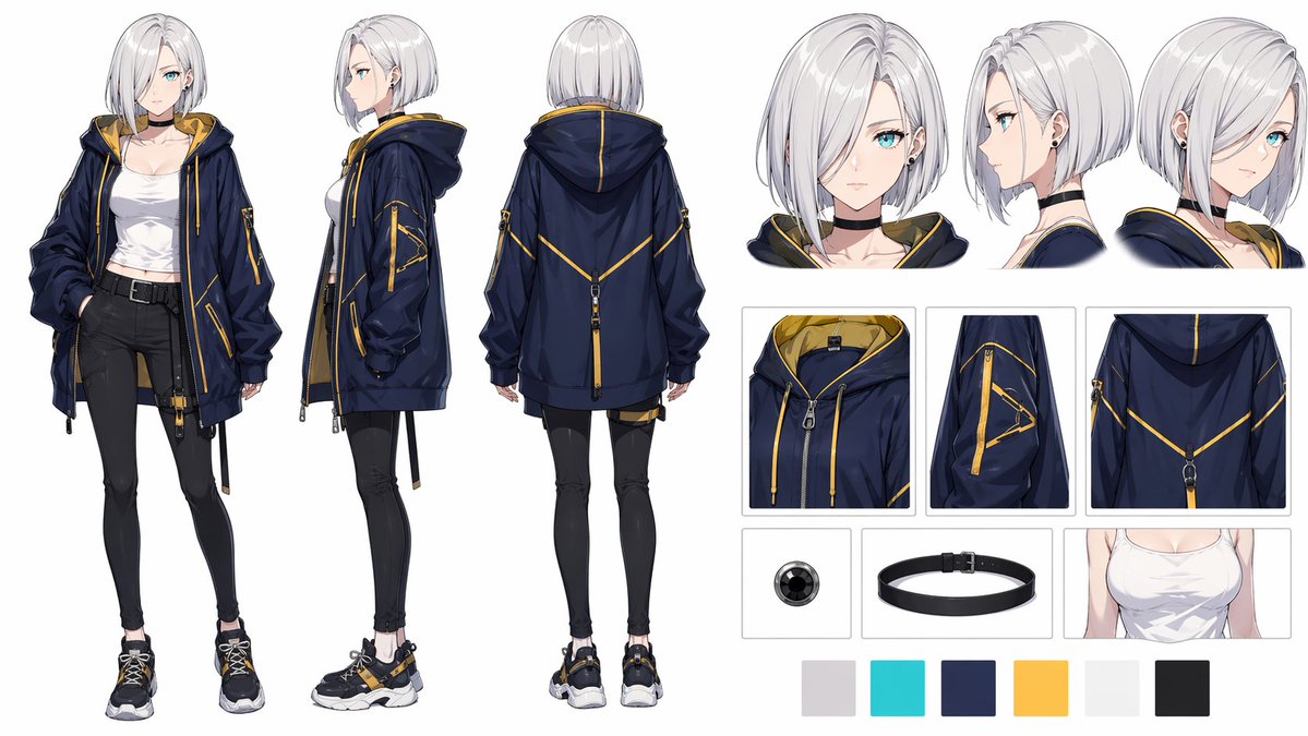 Anime Streetwear Character Sheet