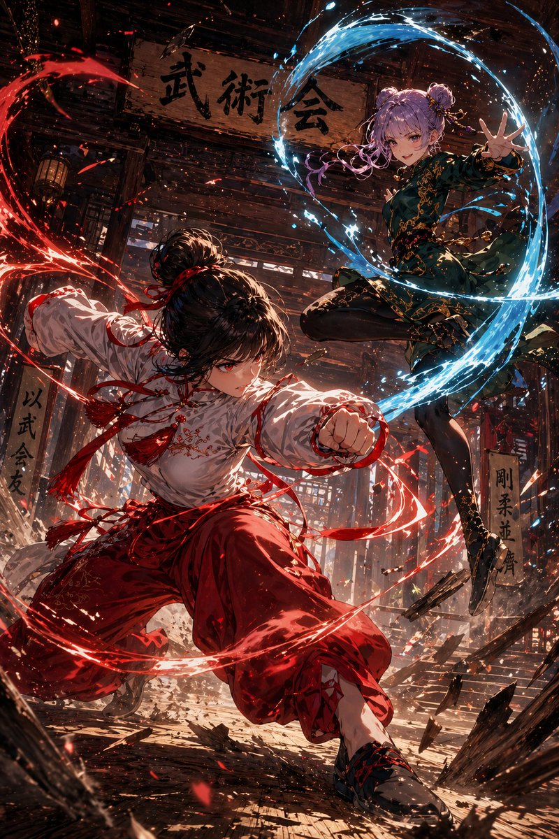 Anime Martial Arts Energy Clash