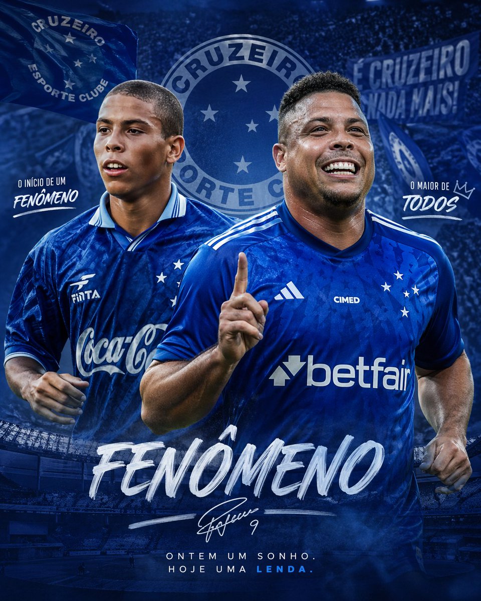 Blue Football Legend Tribute Poster