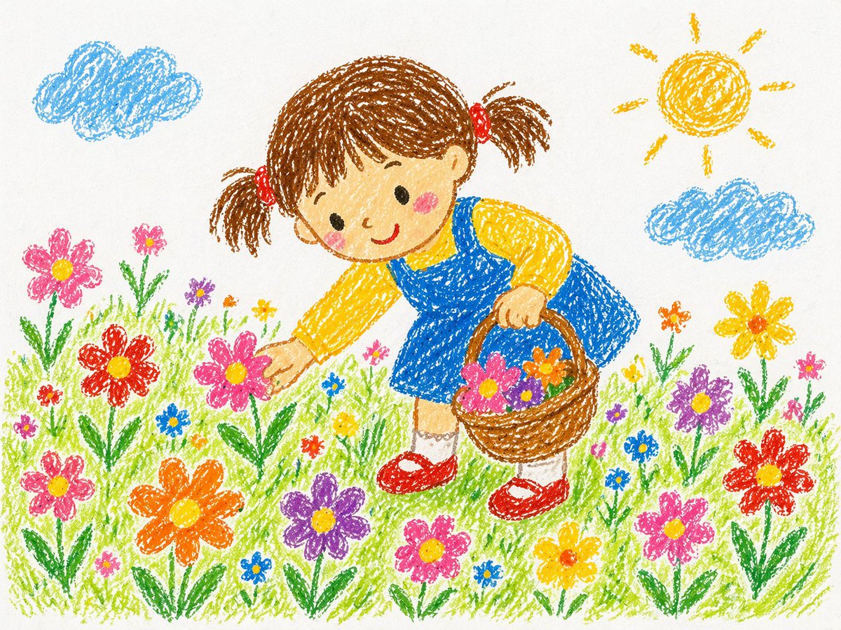 Crayon Style Drawing Prompt