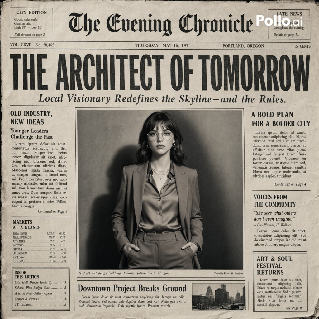 Vintage Newspaper Front Page Generator