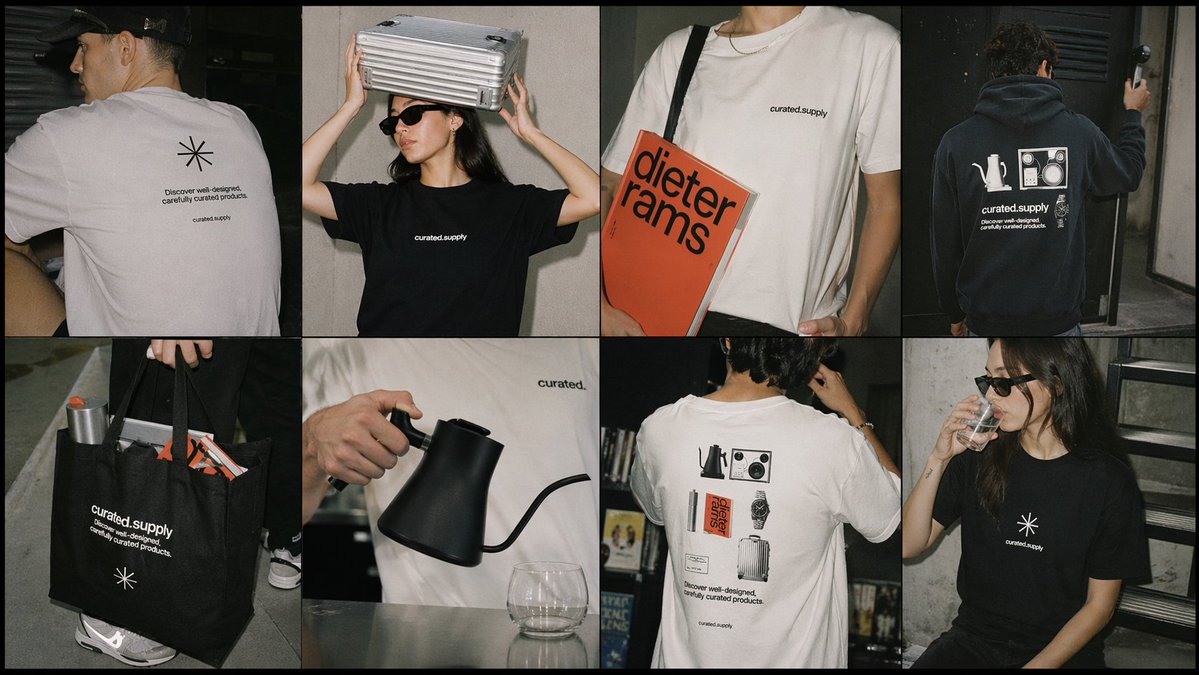 Streetwear Merch Lookbook Grid