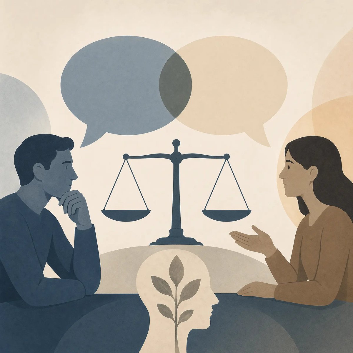 Cross-Strait Dialogue Editorial Illustration