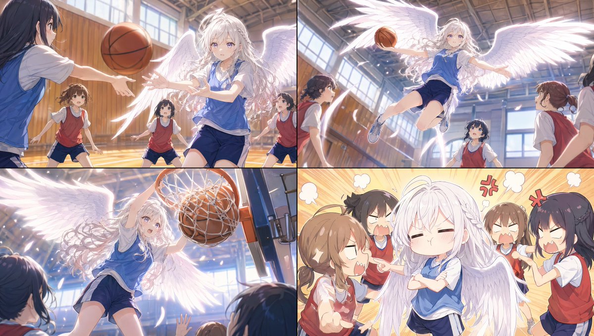 Angel Girl Basketball Storyboard