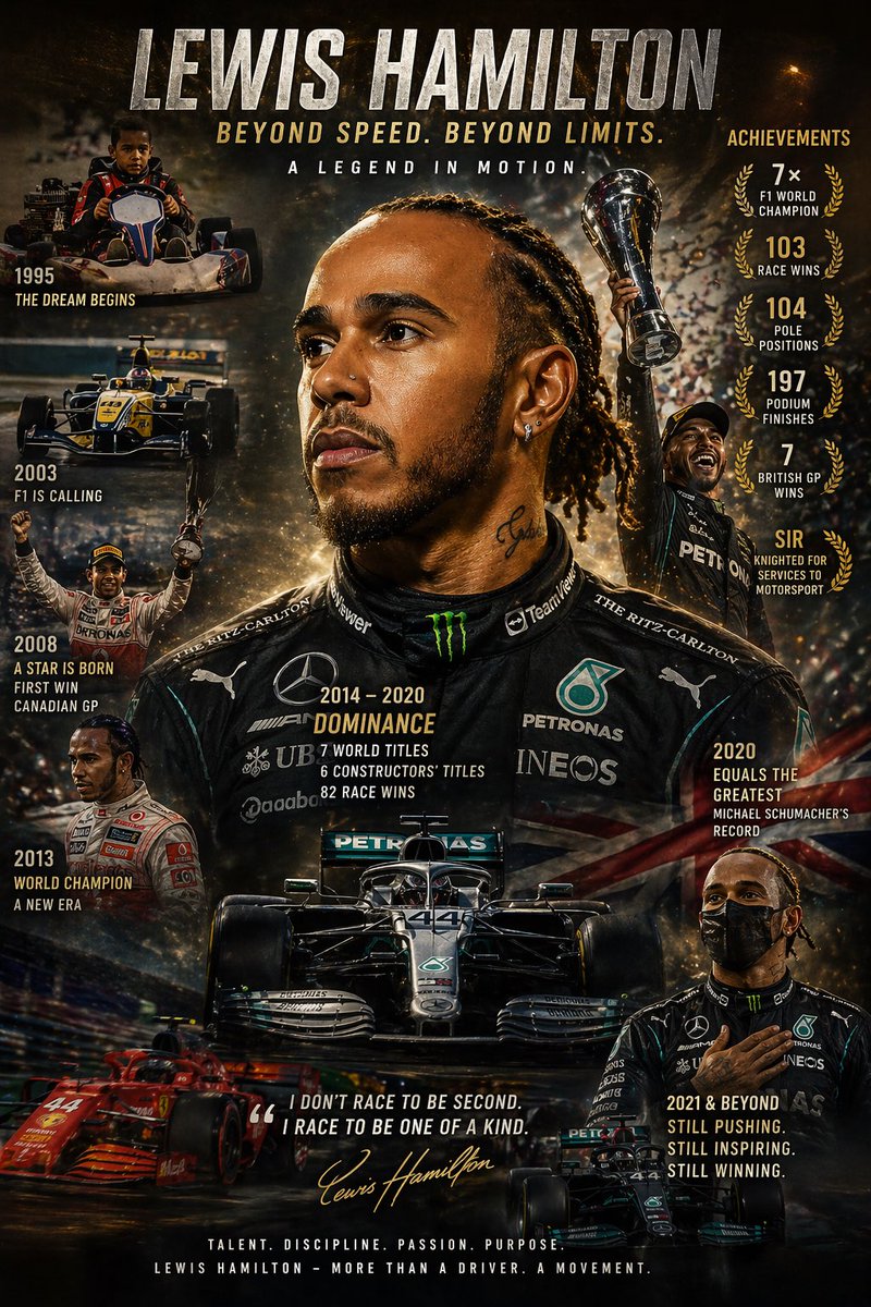 Cinematic Racing Legend Poster