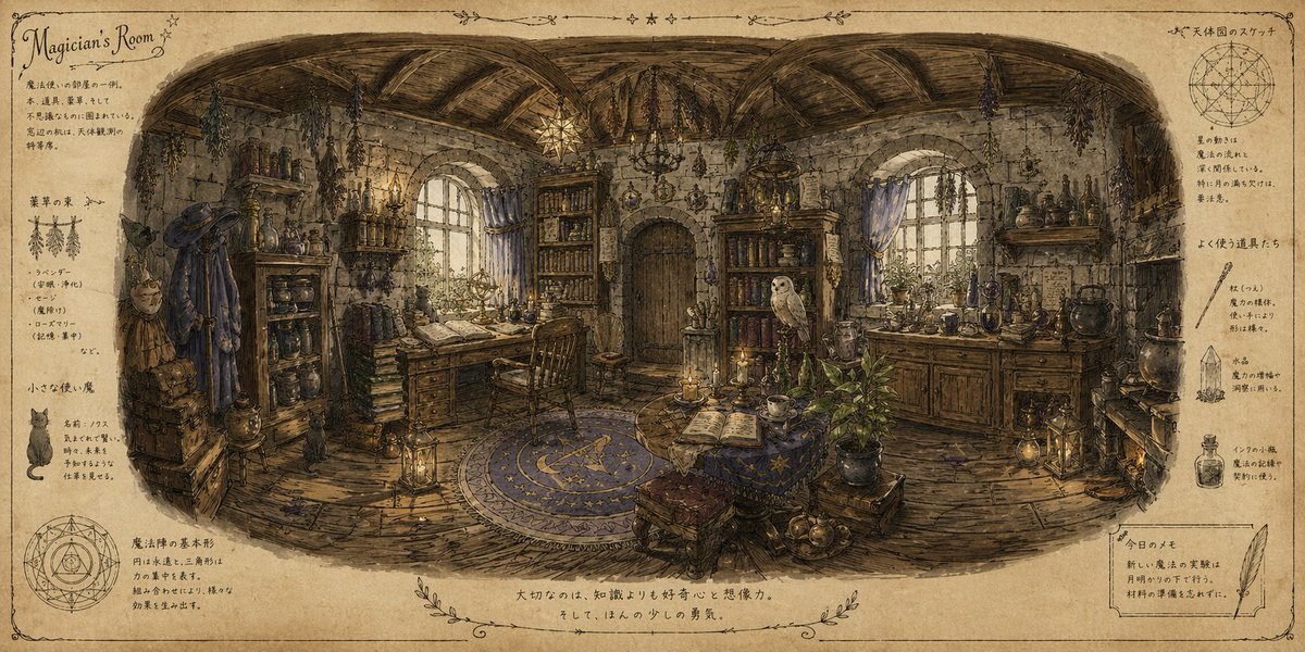 Wizard's Room Illustration