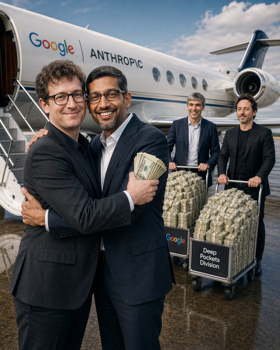 Corporate Cash Private Jet Satire