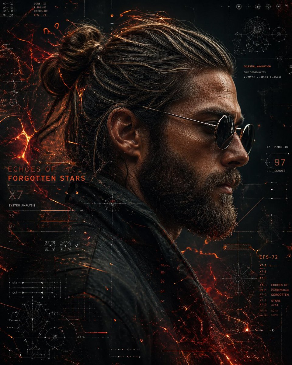 Cyberpunk Portrait with Sci-Fi Interface