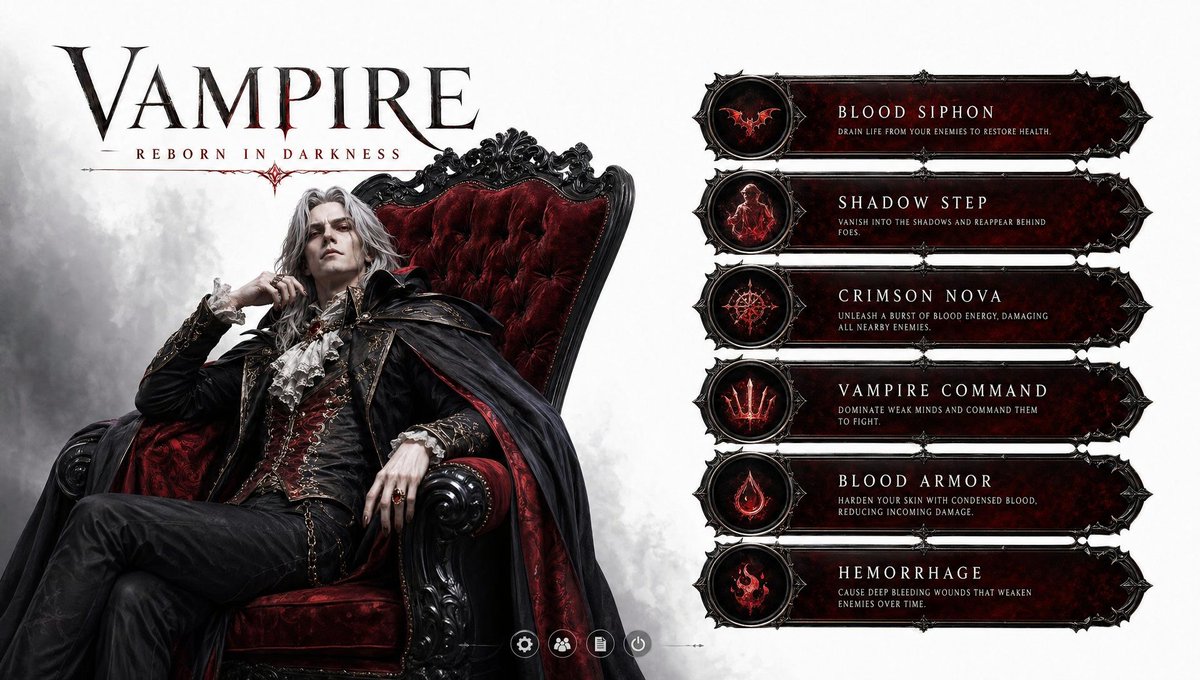 3D Vampire Gaming Character