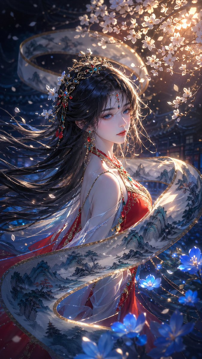 Oriental Fantasy Illustration Prompt