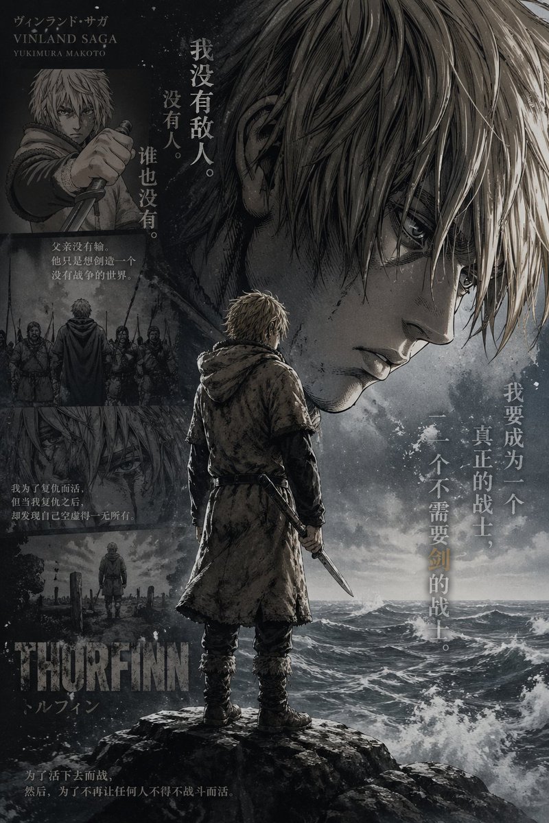 Vinland Saga Thorfinn Storm Poster