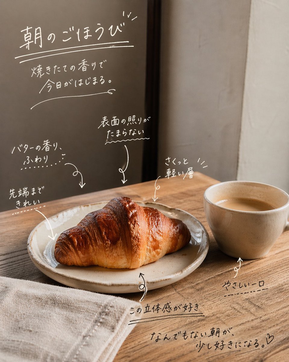 Handwritten Japanese Cafe Photo Overlay