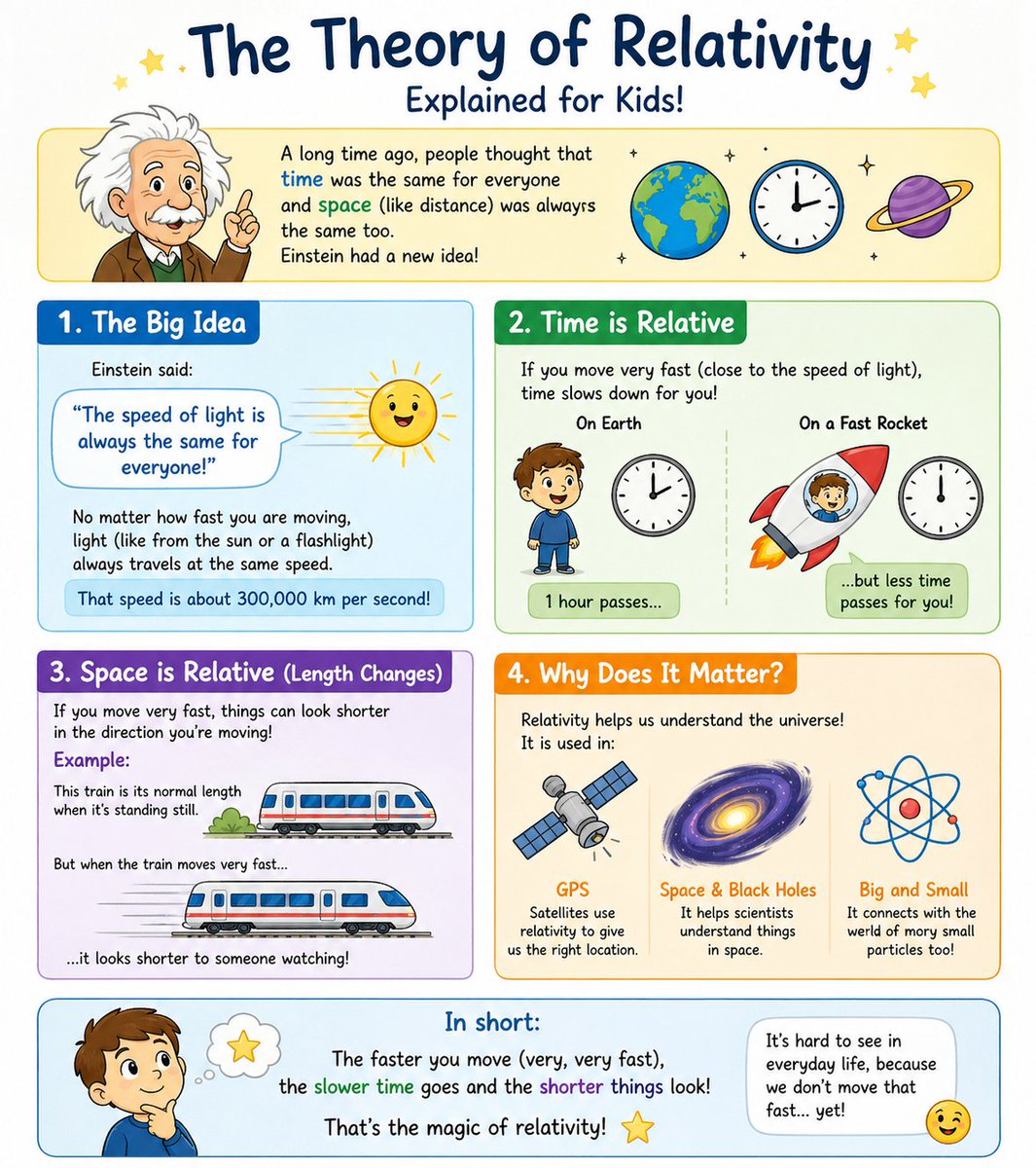 Kids Relativity Infographic Poster