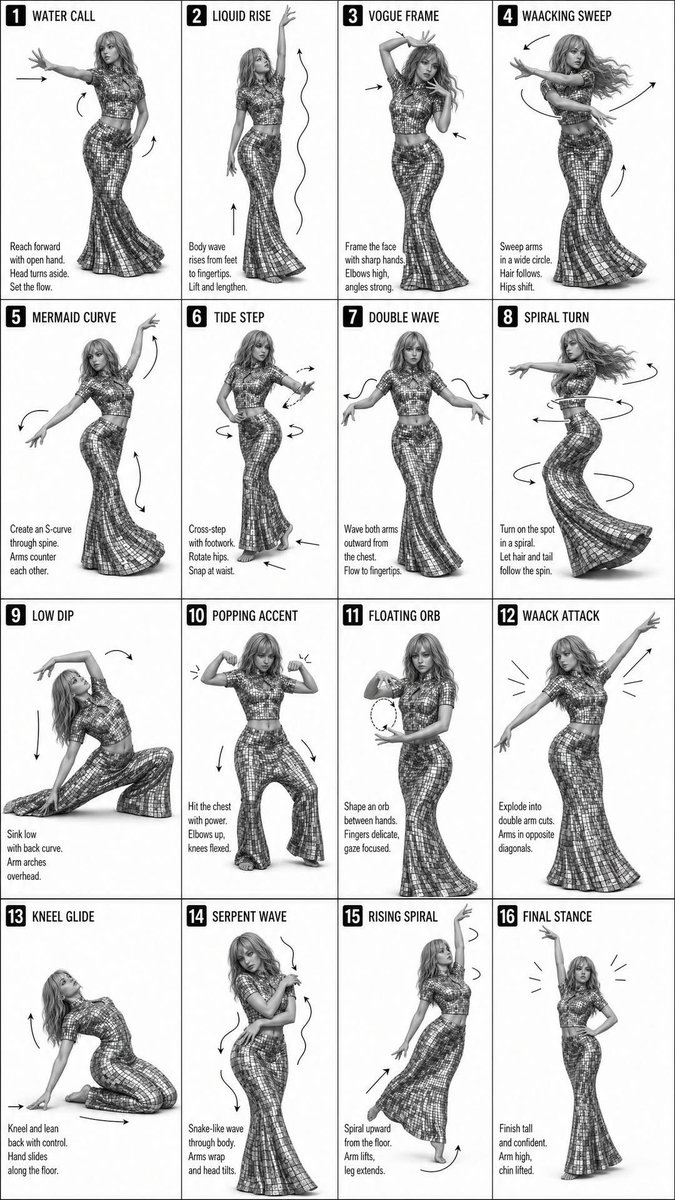 Instructional dance poster prompt