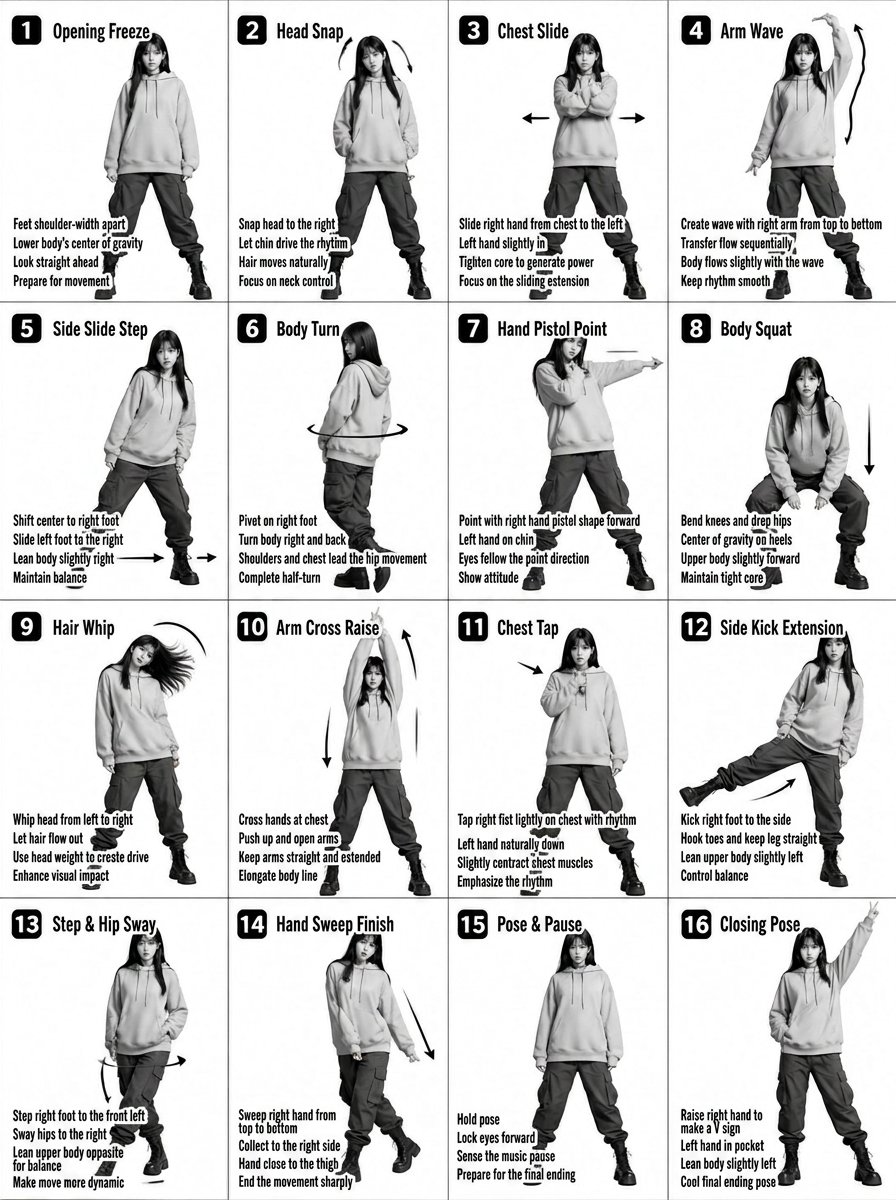 K-pop Dance Tutorial Poster Generator