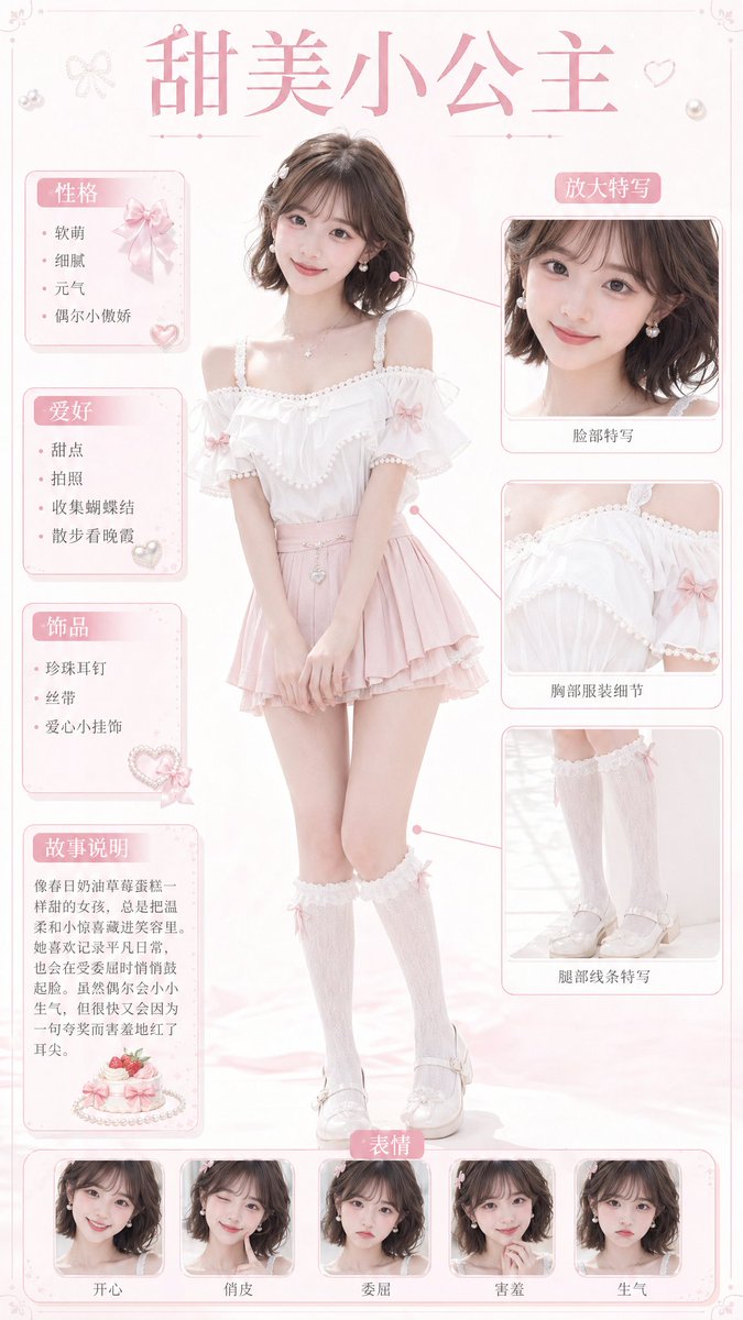 Sweet Princess Character Card
