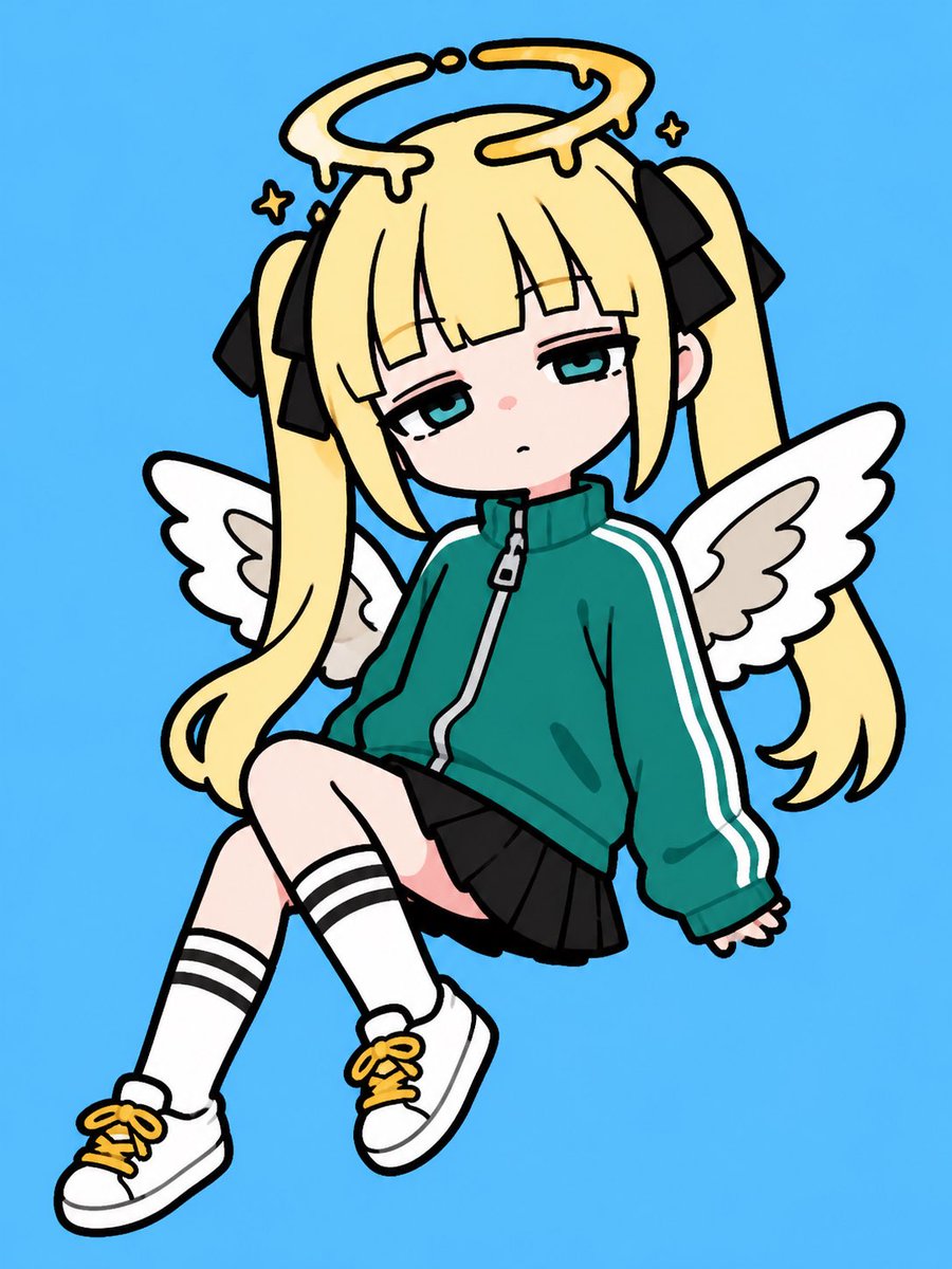 Sleepy Chibi Angel Girl