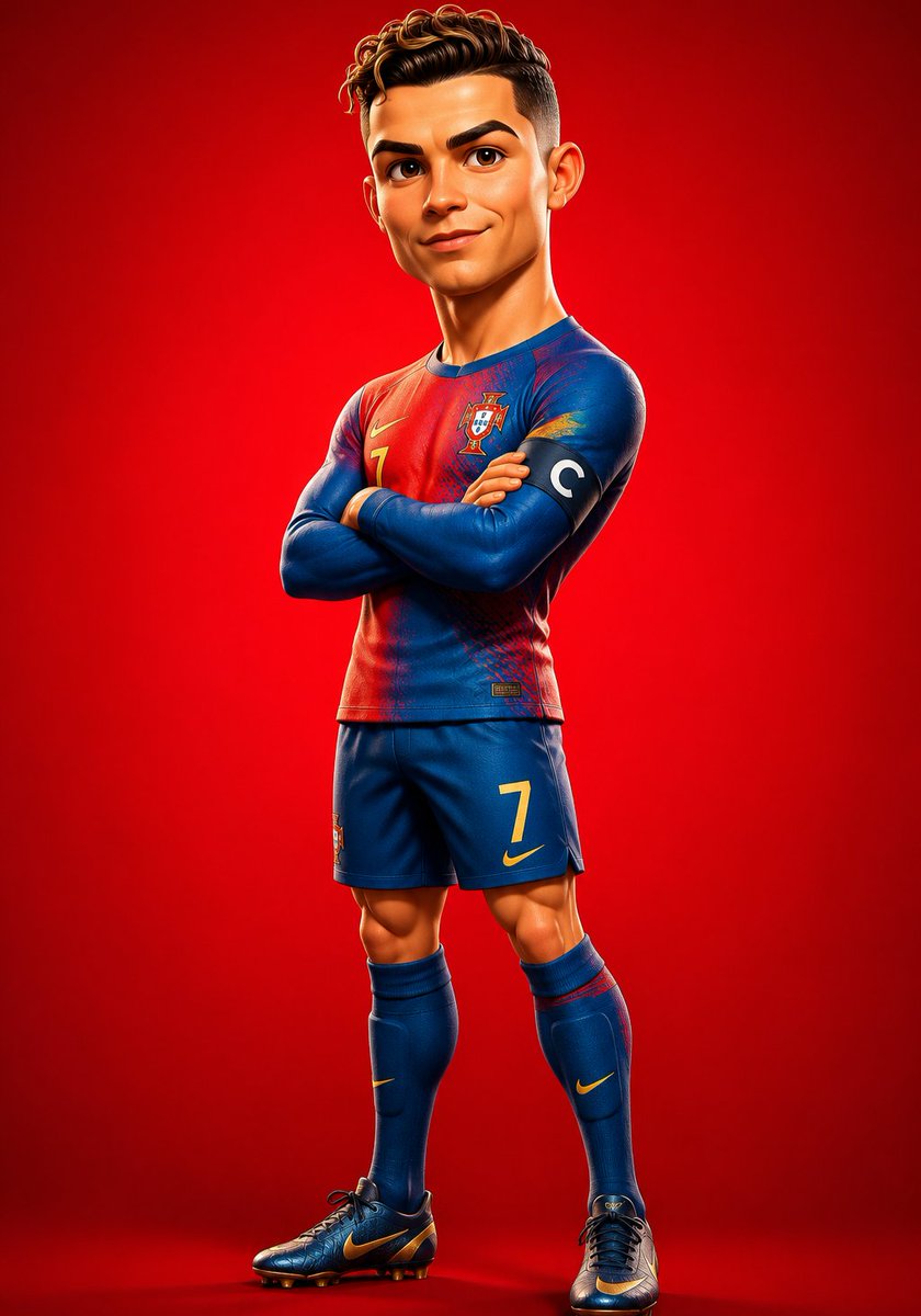 Stylized 3D Footballer Avatar