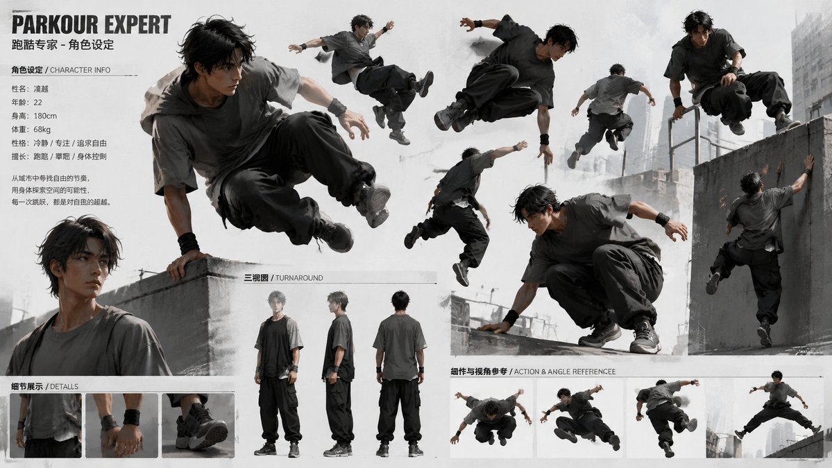 Parkour Character Montage Page