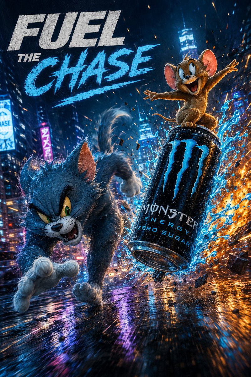 Futuristic Energy Drink Ad Poster