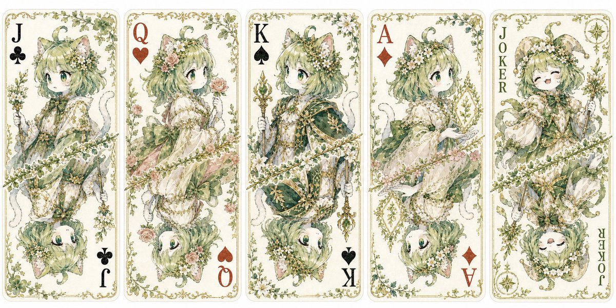 Custom Cat Beastman Playing Cards