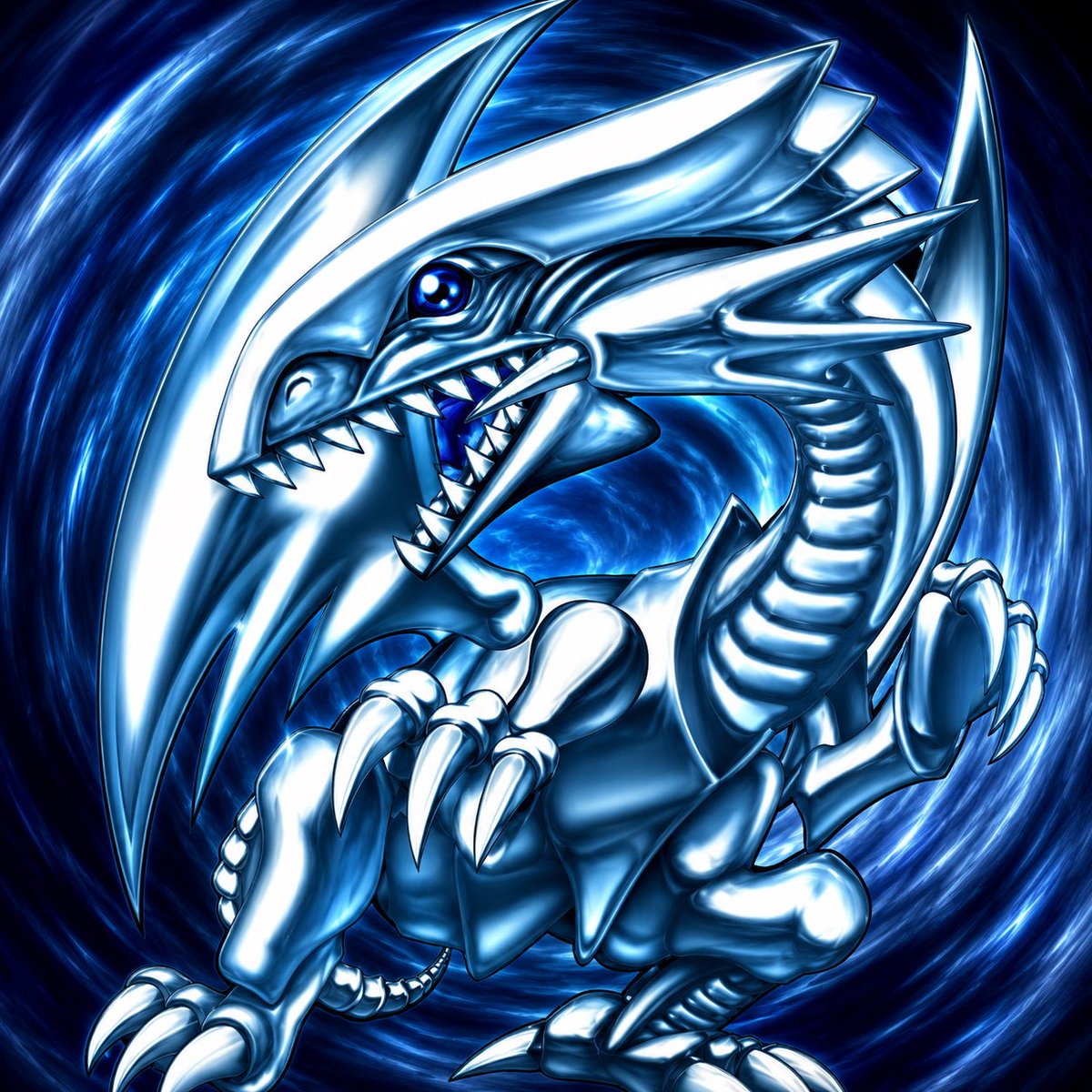 Blue-Eyes White Dragon Vortex Art