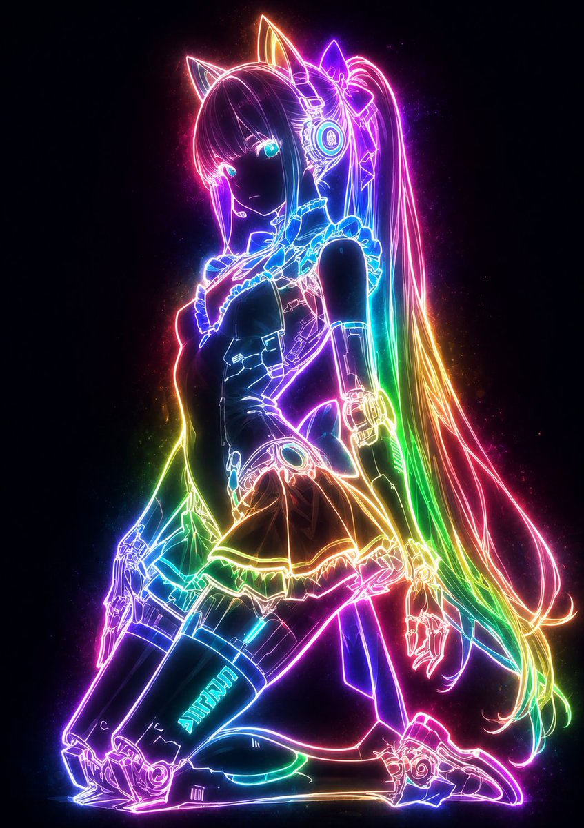 Mystical Luminous Outline Style