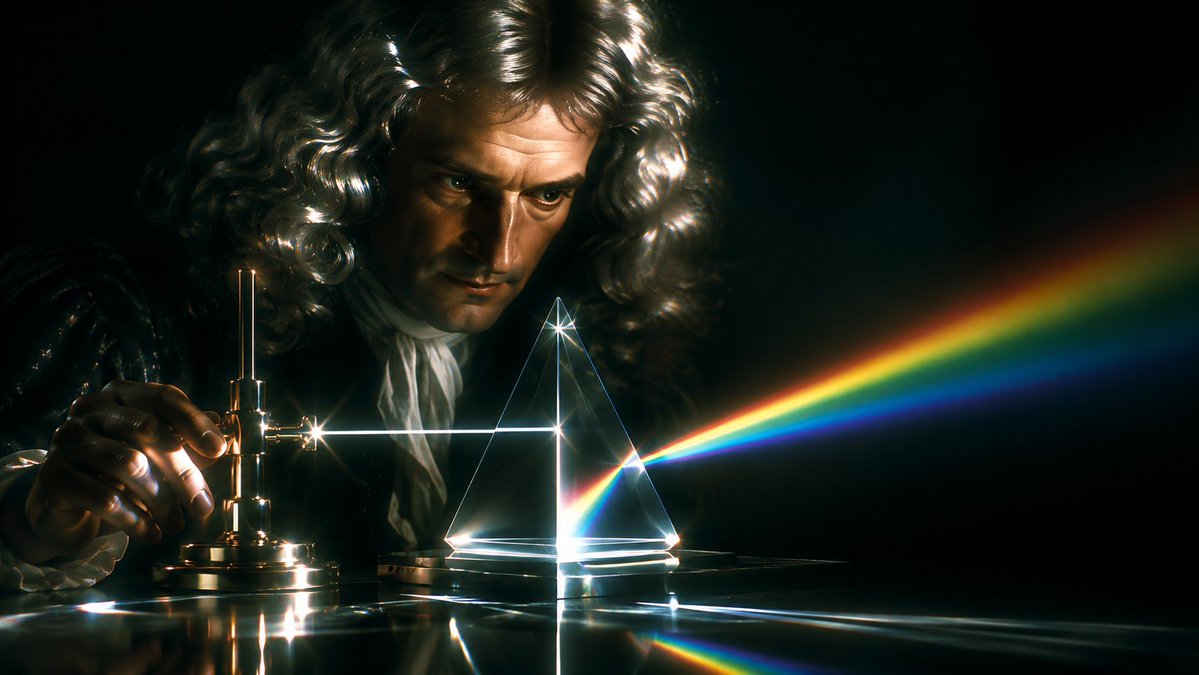 Newton Prism Experiment Portrait