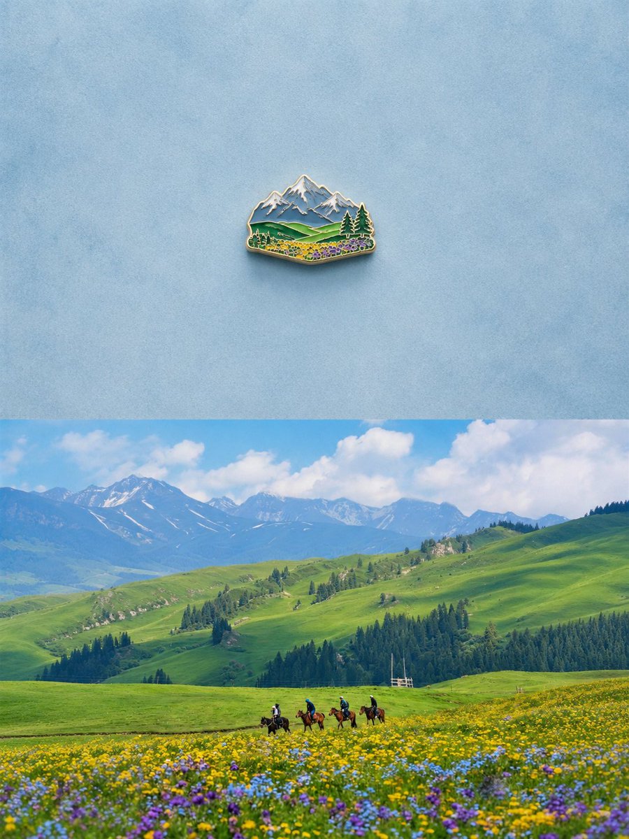 Alpine Landscape Souvenir Magnet