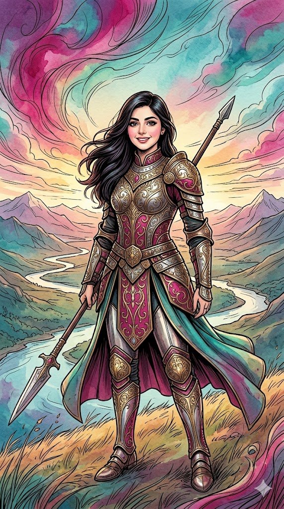 Warrior Princess Artistic Poster