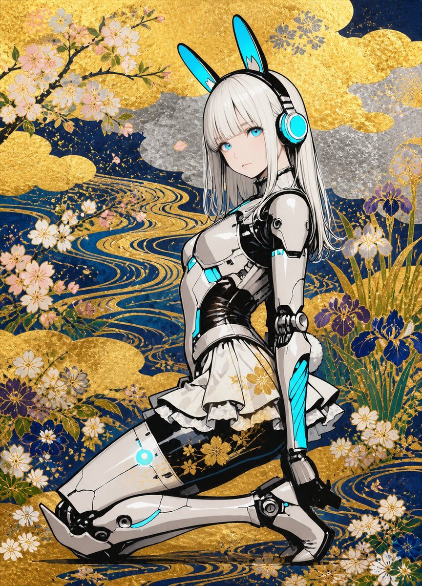Rinpa Style Decorative Illustration