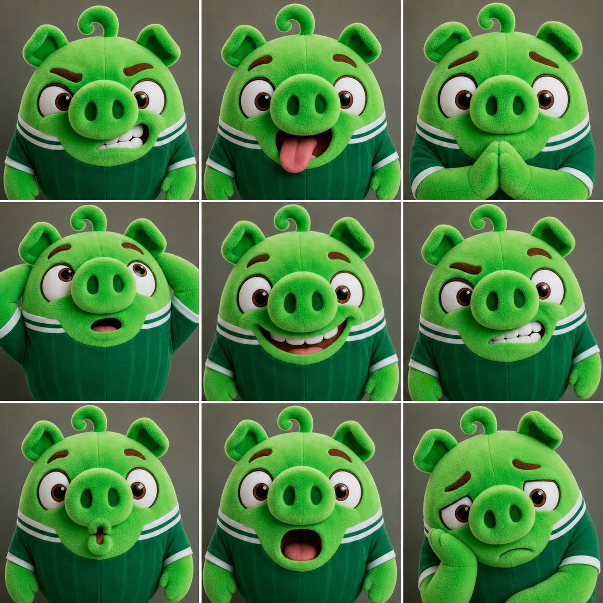 FACS Facial Expression 3x3 Grid