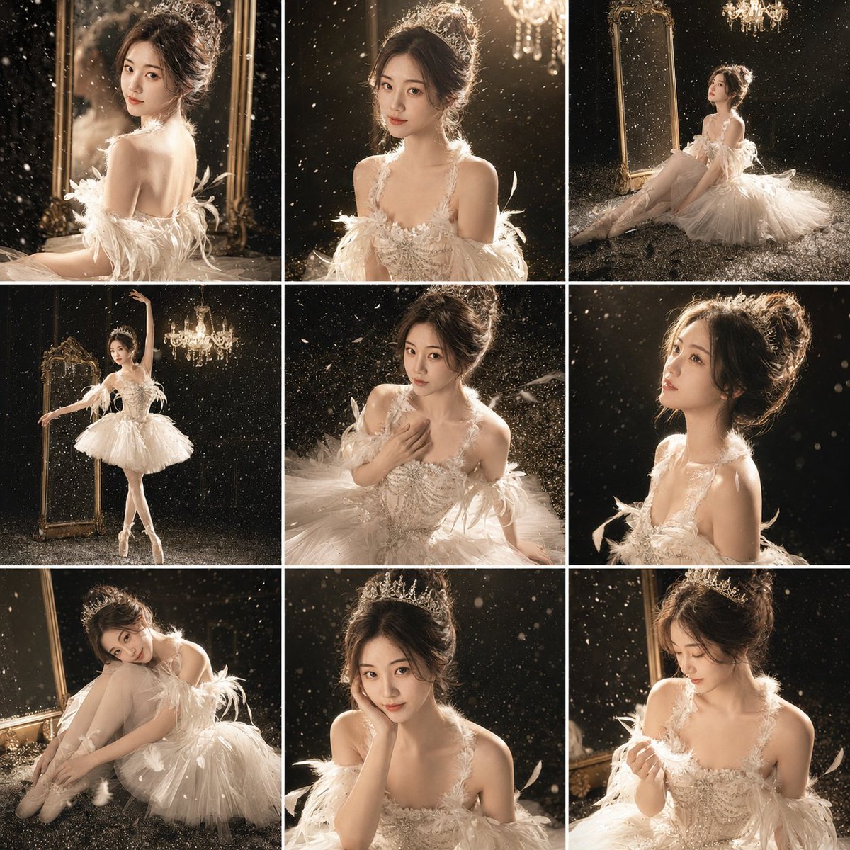 Luxury Studio Ballet Portrait Grid