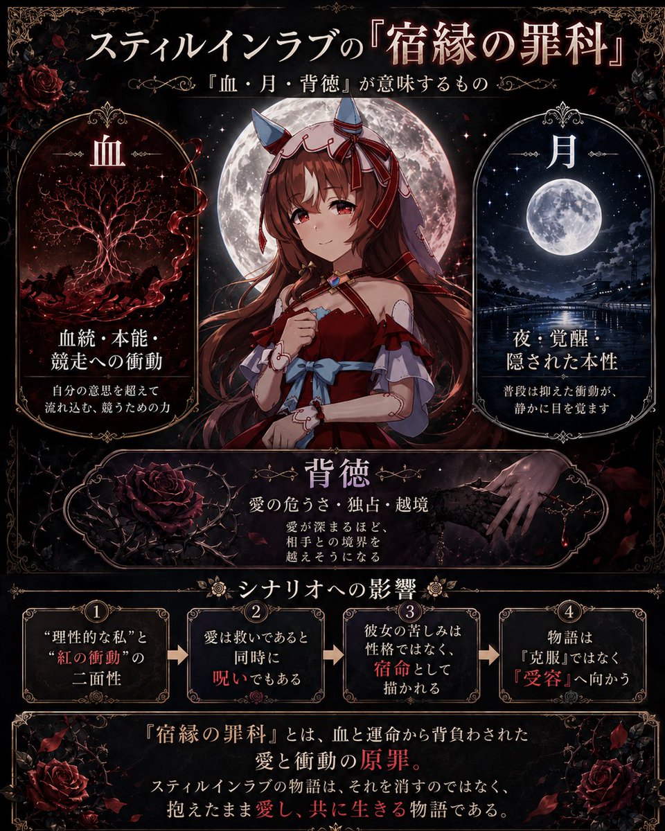 Gothic Anime Concept Infographic
