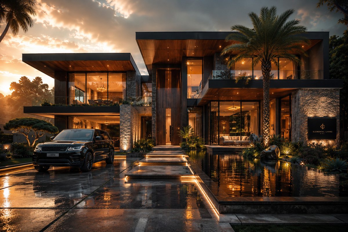 Cinematic Architectural House Exterior