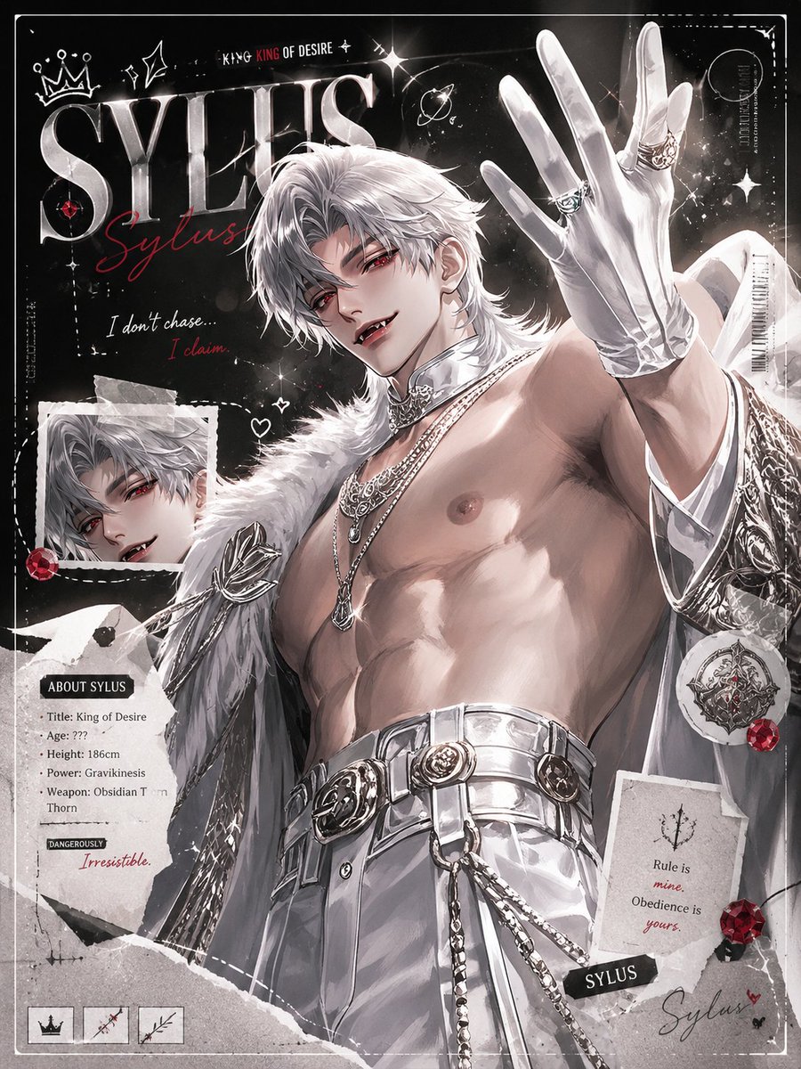 Dark Anime Sylus Scrapbook Poster