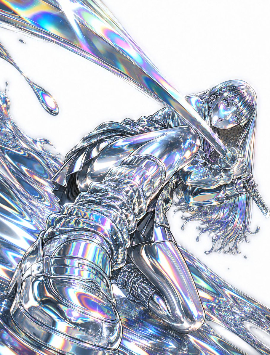 Liquid Chrome and Holographic Transformation