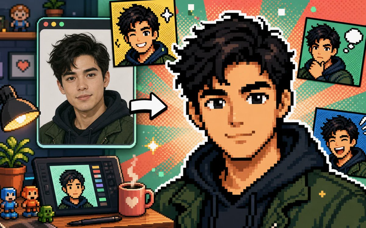 Selfie to Pixel Comic Studio