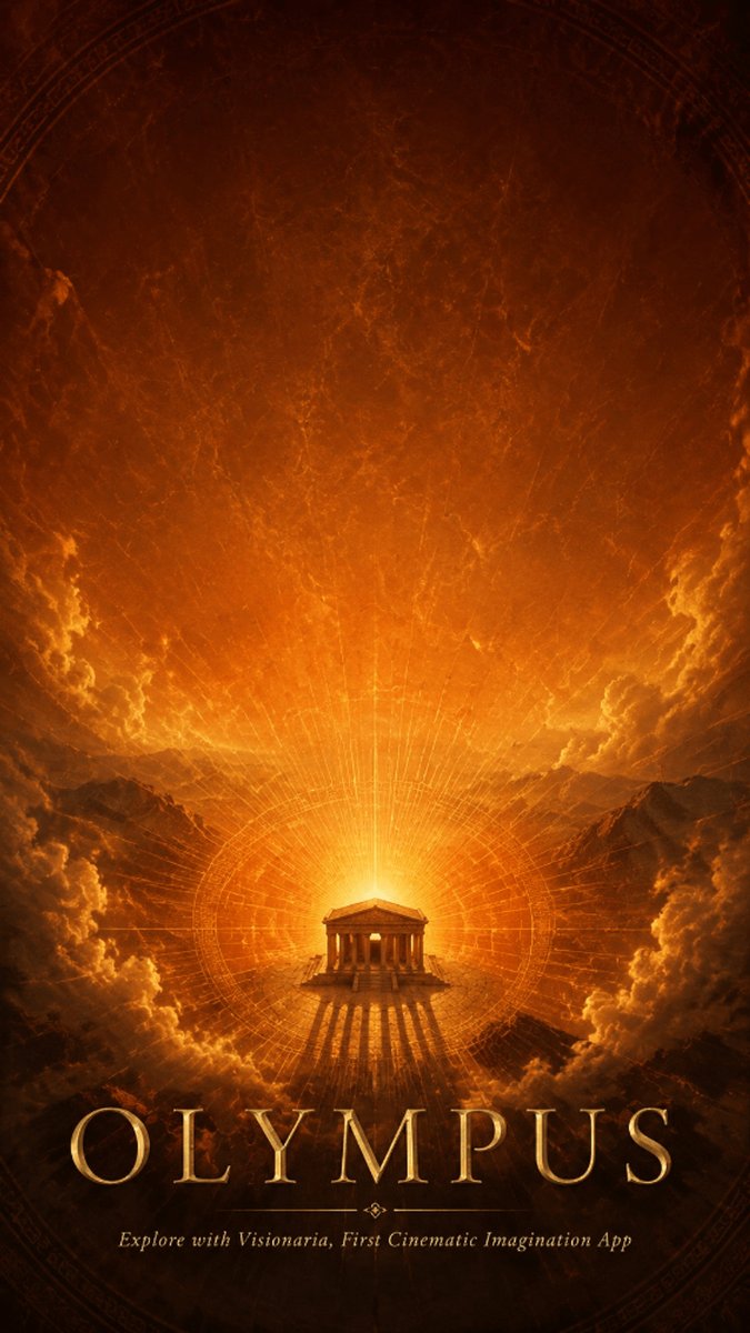 Cinematic Olympus Myth Poster