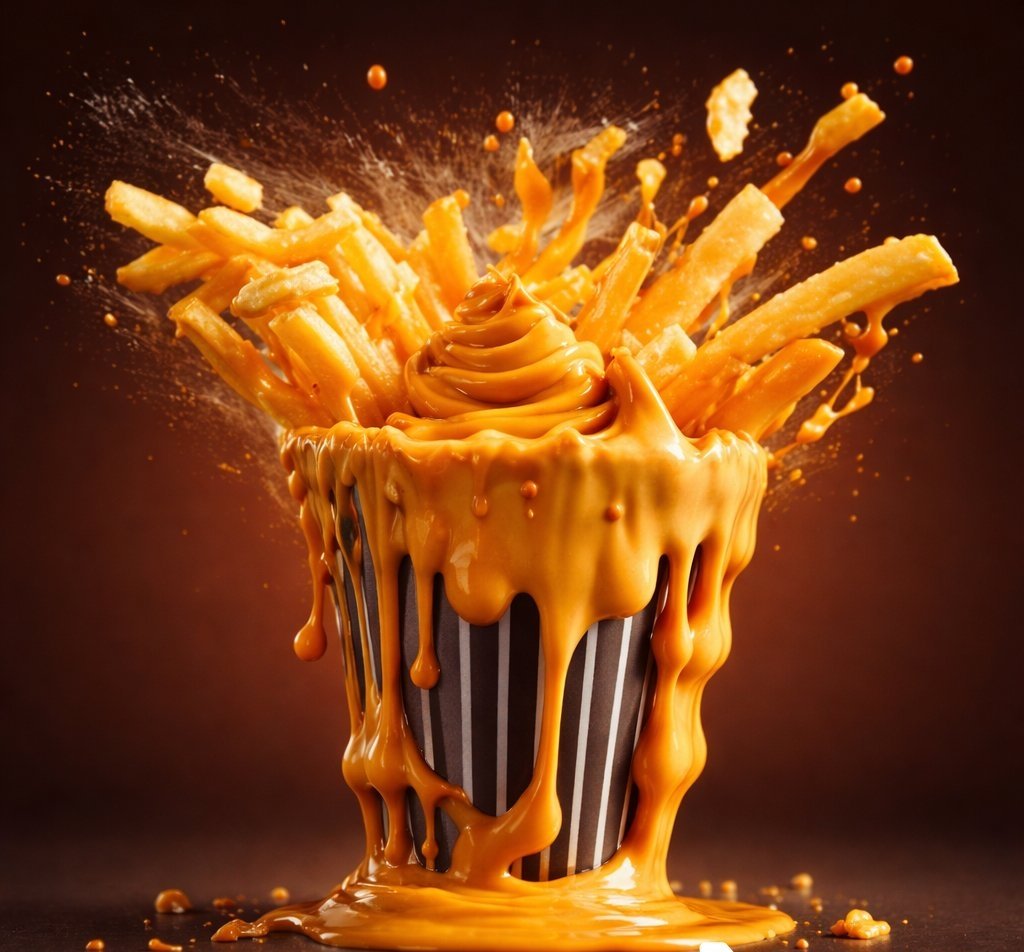 Realistic Juicy Cheeseburger Splash