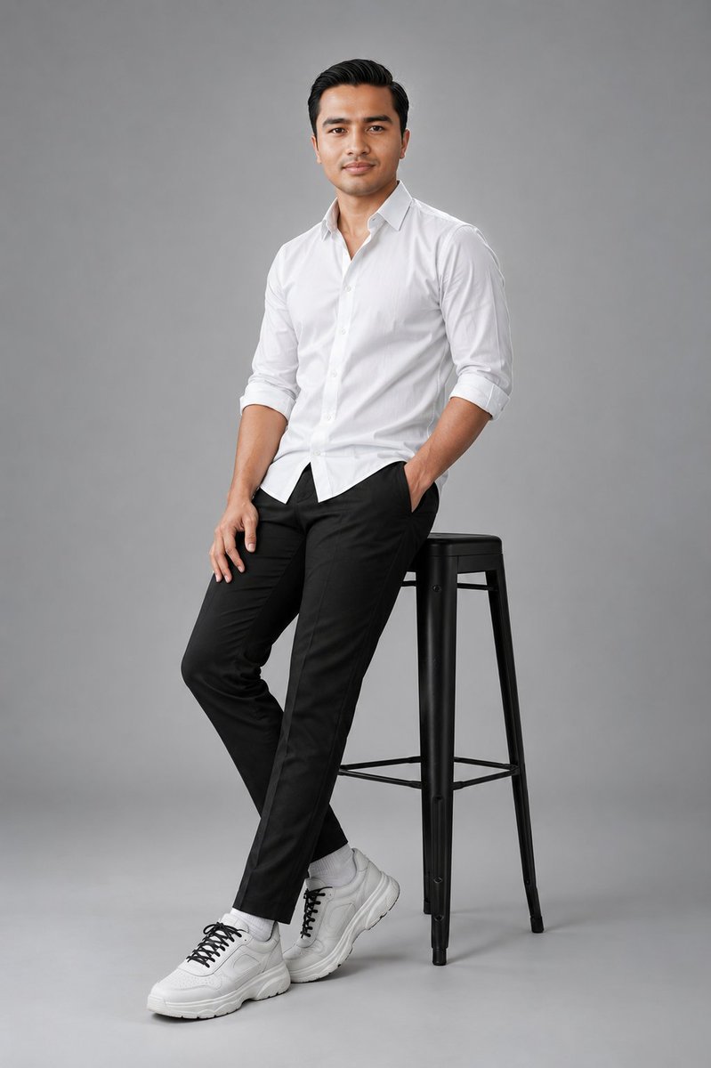 Clean Studio Fashion Portrait