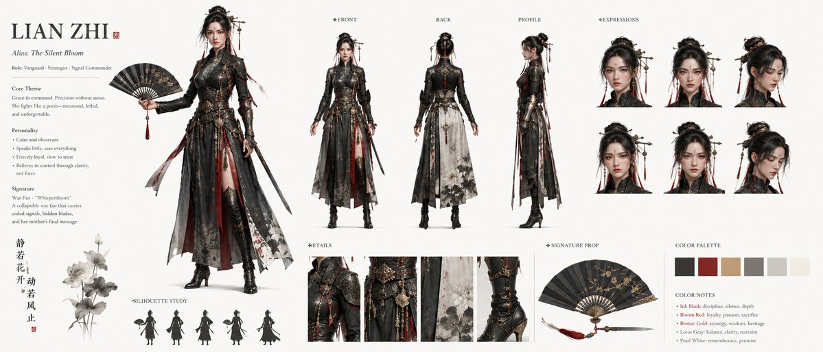Lian Zhi Dark Fantasy Character Sheet