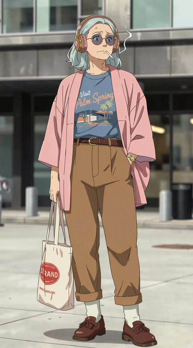 Anime Street Fashion Woman