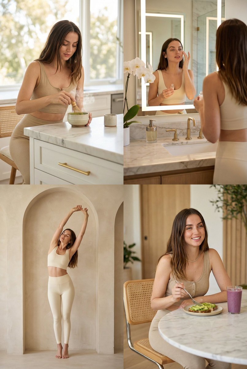 Aspirational Wellness Grid Collage